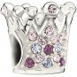 Authentic Chamilia Crystal Crown - Purple Charm Bead 2083-0397 "Gift Boxed"