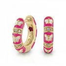 Authentic Lauren G Adams Huggies With Butterflies Earrings E-303G 76844