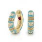 Authentic Lauren G Adams Huggies With Butterflies Earrings E-303G 59544
