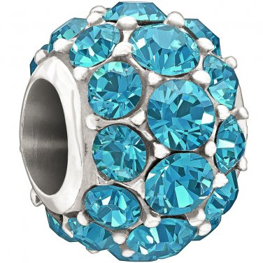 Authentic Chamilia Splendor - Bright Blue Swarovski Charm Bead 2025-0978