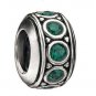 Chamilia Sterling Silver w Stone - Wheel - May Birthstone Swarovski Charm