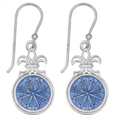 Authentic Kameleon KE004 Fleur De Lis Earrings