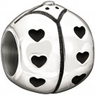 Authentic Chamilia Sterling Silver  Lady Bug Charm Bead 2010-3119 "Gift Boxed"