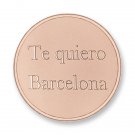 Authentic Mi Moneda Jewelry Coin Te Quiero Barcelona MUN-BAR-03-L Large