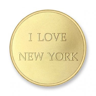 Authentic Mi Moneda Jewelry Coin I Love New York MUN-NYC-02-L Large