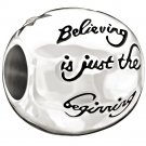 Authentic Chamilia Disney Believe  Purple Cz Charm Bead 2025-0871 "Gift Boxed"