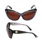 Kameleon KSG019GY - Charcoal Cat's Eye Sunglasses