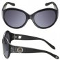 Kameleon KSG005B Sunglasses With Rounded Frames & White Swarovski Crystals