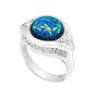 Kameleon KR016 - Crystal Filigree Ring Size 10