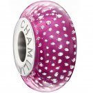 Authentic Chamilia Mystic Collection Fuchsia Charm Bead 2116-0101 "Gift Boxed"