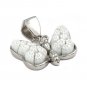 AUTHENTIC MURANO WHITE BUTTERFLY MILLEFIORI ANIMAL PENDANT 8MP187D10 BY ALAN K