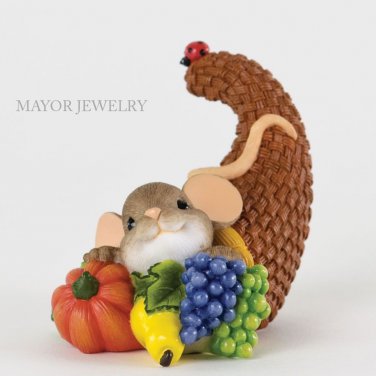 Charming Tails You Give Me Plenty To Be Thankful For Figurine 4034329 Enesco New