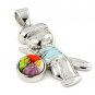 AUTHENTIC MURANO MILLEFIORI BOY PENDANT WITH BASEBALL BAT 8MP1090 BY ALAN K