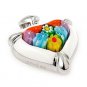 AUTHENTIC MURANO MILLACRELI MULTI COLOR SMALL HEART PENDANT 8MP2650 BY ALAN K