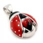 AUTHENTIC MURANO RED LADYBUG MILLEFIORI ANIMAL PENDANT WITH CZ 8MP485 BY ALAN K