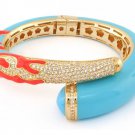Authentic Lauren G Adams Coral & CZ Pretty little Things Bangle B-70701G 74316