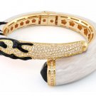 Authentic Lauren G Adams Coral & CZ Pretty little Things Bangle B-70701G 80773