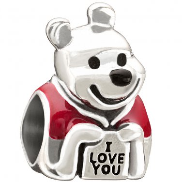 Authentic Chamilia Disney Love, Winnie the Pooh Charm Bead 2020-0676 Gift Boxed
