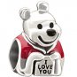 Authentic Chamilia Disney Love, Winnie the Pooh Charm Bead 2020-0676 Gift Boxed