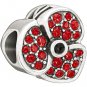 Authentic Chamilia Jeweled Poppy Charm Bead Swarovski 2025-0993 "Gift Boxed"