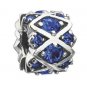 Authentic Chamilia Shimmering Stones - Blue Swarovski Charm Bead JB-36B