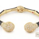 Authentic Lauren G Adams Bangle Bamboo Pave Balls Design B-63101G 64204