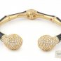 Authentic Lauren G Adams Bangle Bamboo Pave Balls Design B-63101G 64204