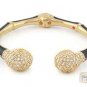 Authentic Lauren G Adams Bangle Bamboo Pave Balls Design B-63101G 64204