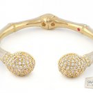 Authentic Lauren G Adams Bangle Bamboo Pave Balls Design B-63101G 64208