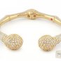 Authentic Lauren G Adams Bangle Bamboo Pave Balls Design B-63101G 64208