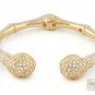 Authentic Lauren G Adams Bangle Bamboo Pave Balls Design B-63101G 64208