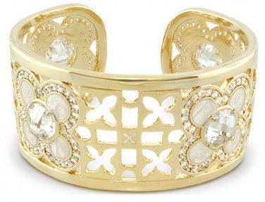 Authentic Lauren G Adams Bangle Cuff Floral Knights Design B-62301G 61844