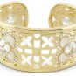 Authentic Lauren G Adams Bangle Cuff Floral Knights Design B-62301G 61844