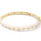 Authentic Lauren G Adams Stackable Bangle Round CZ Design B-60509G 78637