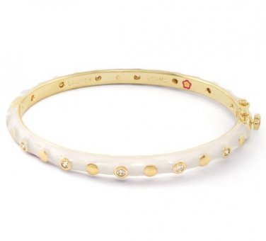 Authentic Lauren G Adams Stackable Bangle Round CZ Design B-60509G 78637