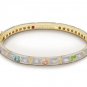 Authentic Lauren G Adams Bangle Flowers & Clear CZ'S Design B-39001G 42177