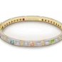 Authentic Lauren G Adams Bangle Flowers & Clear CZ'S Design B-39001G 42177