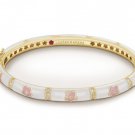 Authentic Lauren G Adams Bangle Flowers & Clear CZ'S Design B-39001G 42174