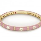 Authentic Lauren G Adams Bangle Flowers & Clear CZ'S Design B-39001G 51027