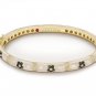 Authentic Lauren G Adams Bangle Flowers & Clear CZ'S Design B-39001G 42173