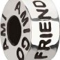 Authentic Chamilia Sterling Silver GE-14 Friend Amigo Wheel Charm Bead