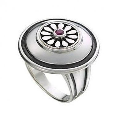 Authentic Kameleon KR027 - Dome Ring with Antiquing Size 6 *RETIRED*