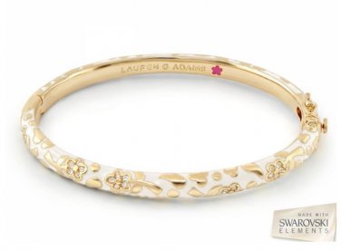Authentic Lauren G Adams Bangle Flowers by Orly Design B-36024G 74342
