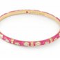 Authentic Lauren G Adams Bangle Enamel & CZ Pave Daisy Love B-301G 63361