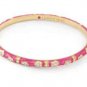 Authentic Lauren G Adams Bangle Enamel & CZ Pave Daisy Love B-301G 63361
