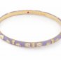 Authentic Lauren G Adams Bangle Enamel & CZ Pave Daisy Love B-301G 61207