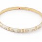 Authentic Lauren G Adams Bangle Enamel & CZ Pave Daisy Love B-301G 67205