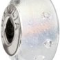 Authentic Chamilia Radiance Collection - Frosted White Charm Bead OB-200
