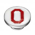 Authentic Kameleon Silver Ohio State Enamel Jewelpop KJPCOHS1