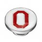Authentic Kameleon Silver Ohio State Enamel Jewelpop KJPCOHS1
